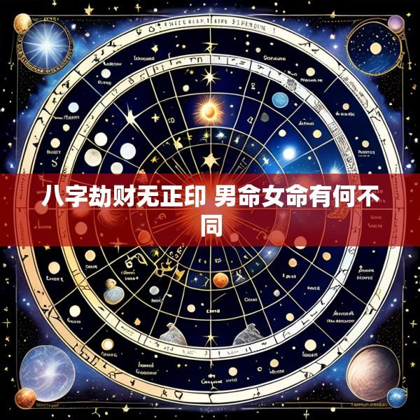 八字劫财无正印 男命女命有何不同