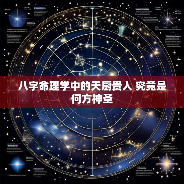 八字命理学中的天厨贵人 究竟是何方神圣