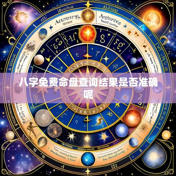 八字免费命盘查询结果是否准确呢