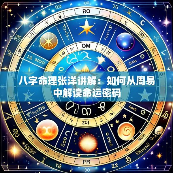 八字命理张洋讲解：如何从周易中解读命运密码