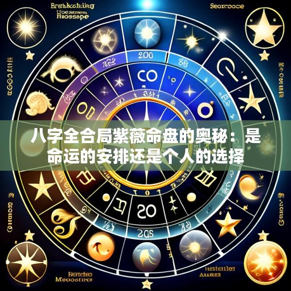 八字全合局紫薇命盘的奥秘：是命运的安排还是个人的选择