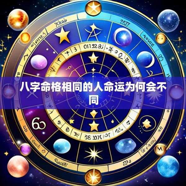 八字命格相同的人命运为何会不同
