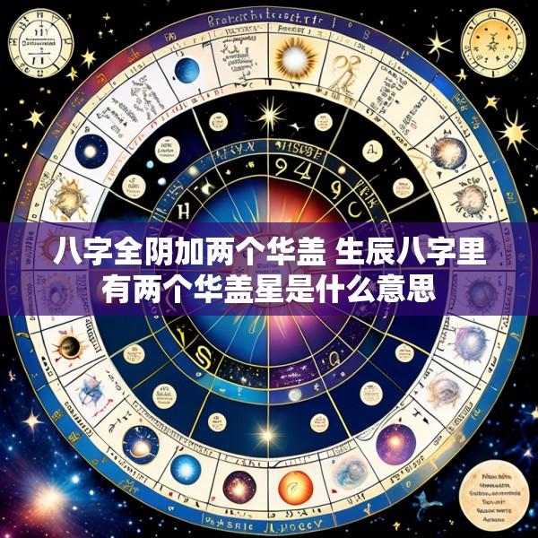 八字全阴加两个华盖 生辰八字里有两个华盖星是什么意思