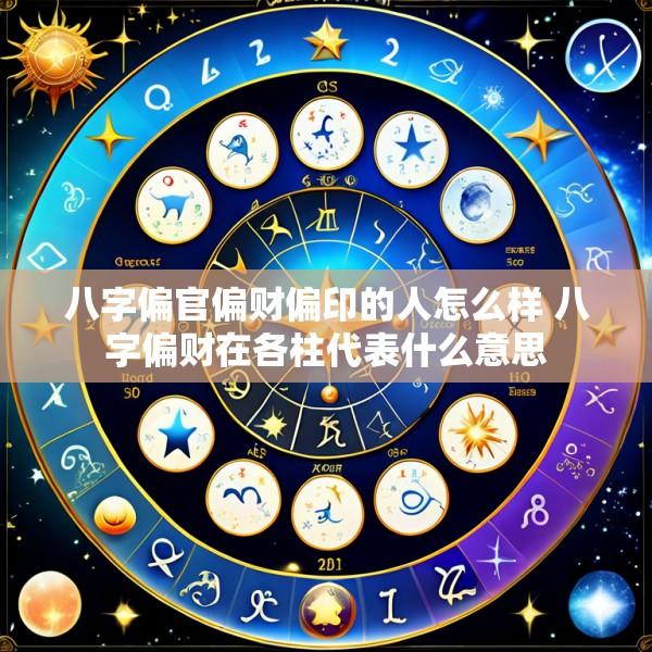 八字偏官偏财偏印的人怎么样 八字偏财在各柱代表什么意思