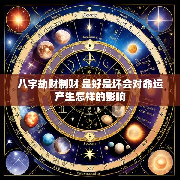 八字劫财制财 是好是坏会对命运产生怎样的影响