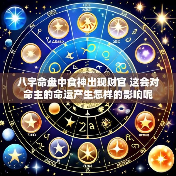 八字命盘中食神出现财官 这会对命主的命运产生怎样的影响呢