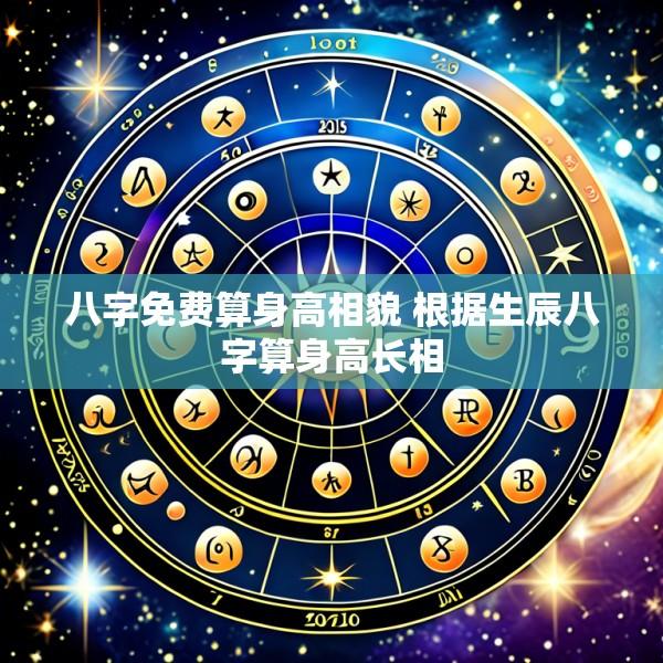 八字免费算身高相貌 根据生辰八字算身高长相