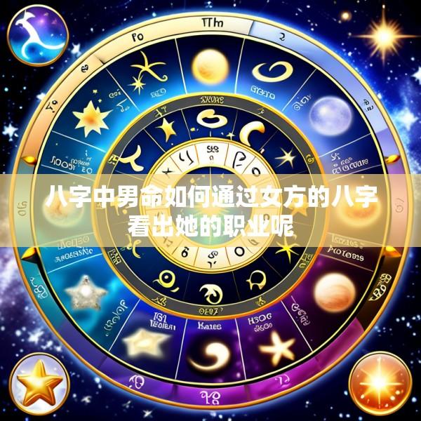八字中男命如何通过女方的八字看出她的职业呢