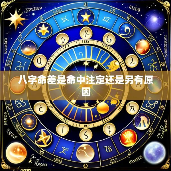 八字命差是命中注定还是另有原因