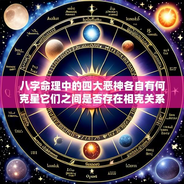 八字命理中的四大恶神各自有何克星它们之间是否存在相克关系