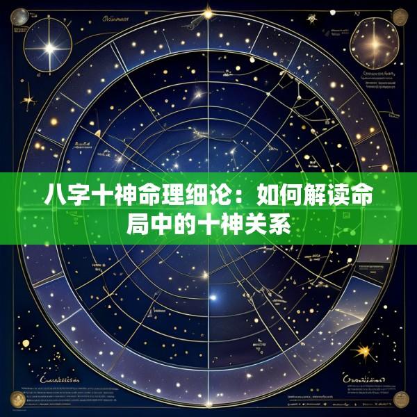 八字十神命理细论：如何解读命局中的十神关系