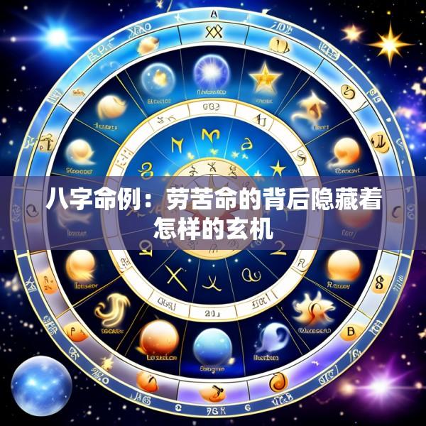 八字命例：劳苦命的背后隐藏着怎样的玄机