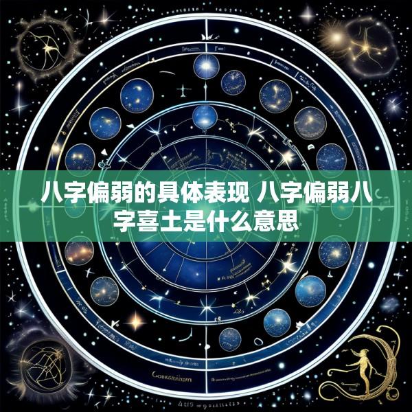 八字偏弱的具体表现 八字偏弱八字喜土是什么意思