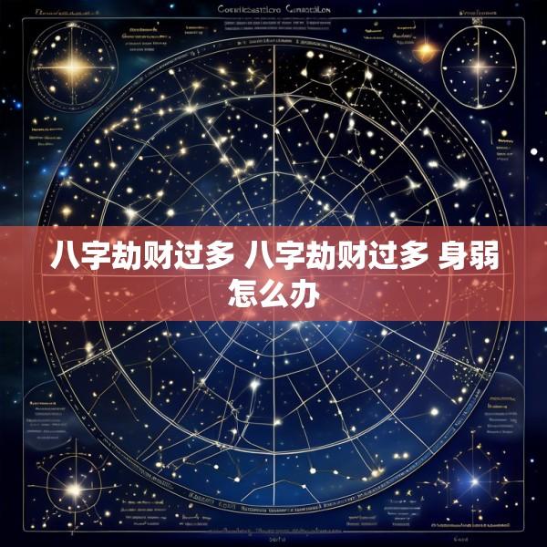 八字劫财过多 八字劫财过多 身弱怎么办