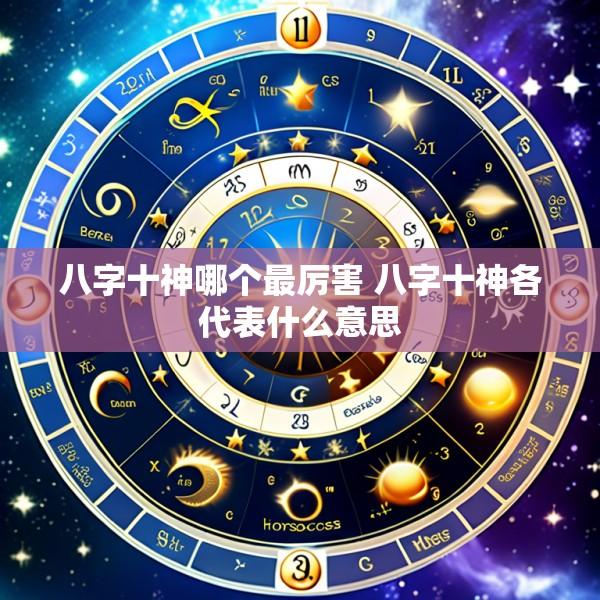 八字十神哪个最厉害 八字十神各代表什么意思