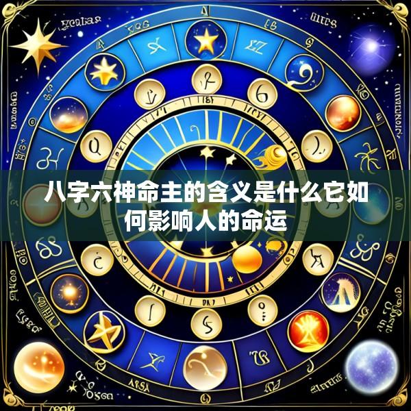 八字六神命主的含义是什么它如何影响人的命运