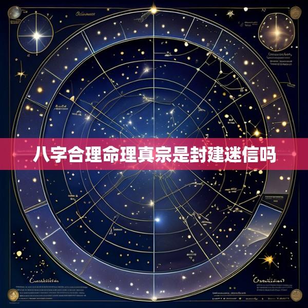 八字合理命理真宗是封建迷信吗
