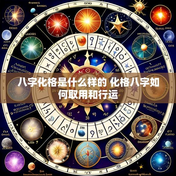 八字化格是什么样的 化格八字如何取用和行运