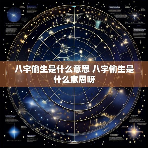 八字偷生是什么意思 八字偷生是什么意思呀