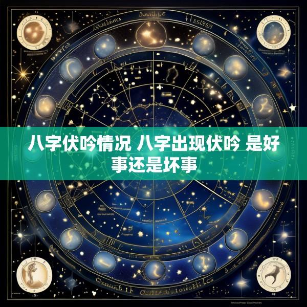 八字伏吟情况 八字出现伏吟 是好事还是坏事