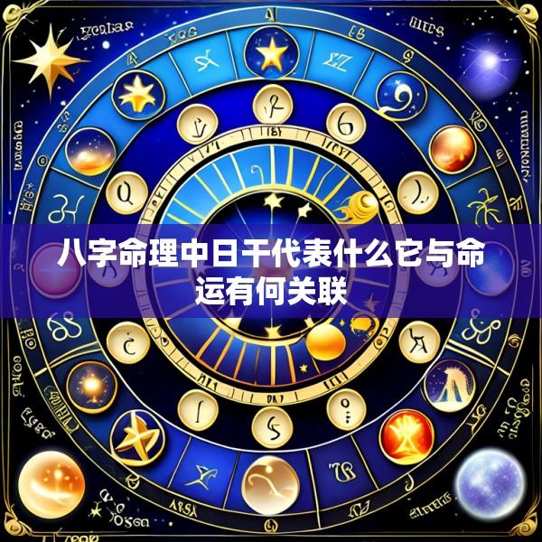 八字命理中日干代表什么它与命运有何关联