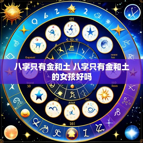 八字只有金和土 八字只有金和土的女孩好吗