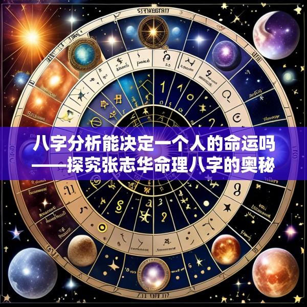 八字分析能决定一个人的命运吗——探究张志华命理八字的奥秘