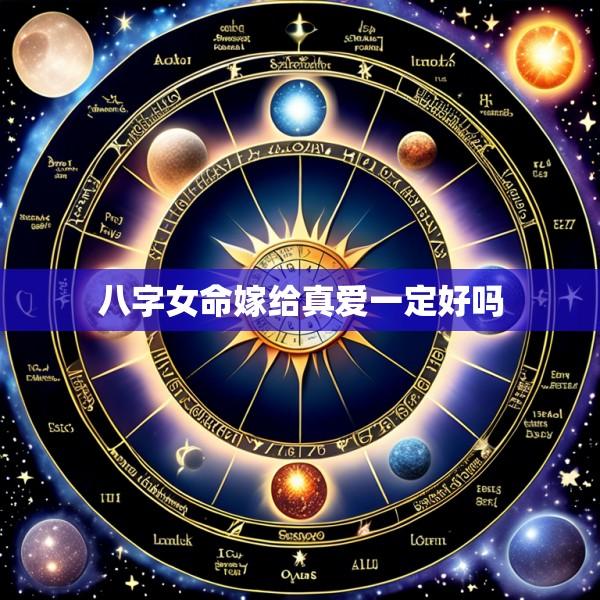 八字女命嫁给真爱一定好吗