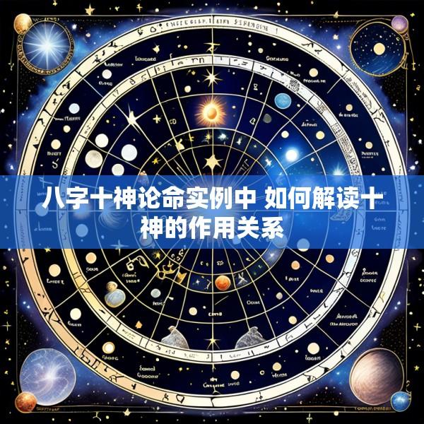 八字十神论命实例中 如何解读十神的作用关系