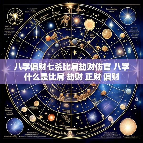 八字偏财七杀比肩劫财伤官 八字什么是比肩 劫财 正财 偏财