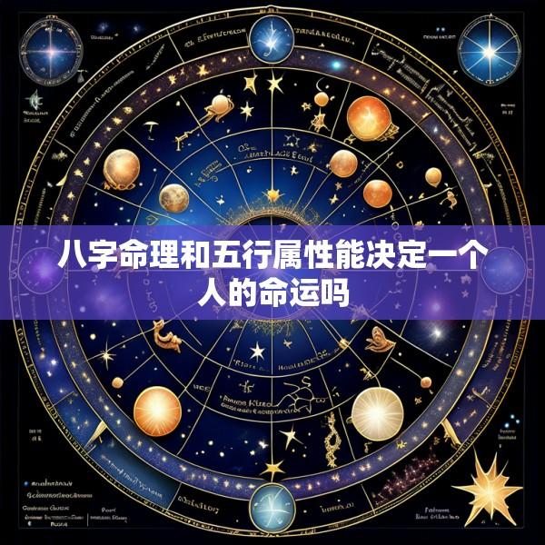 八字命理和五行属性能决定一个人的命运吗