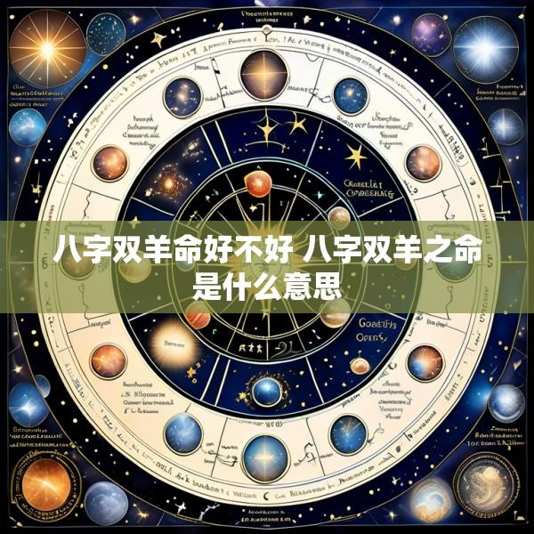 八字双羊命好不好 八字双羊之命是什么意思
