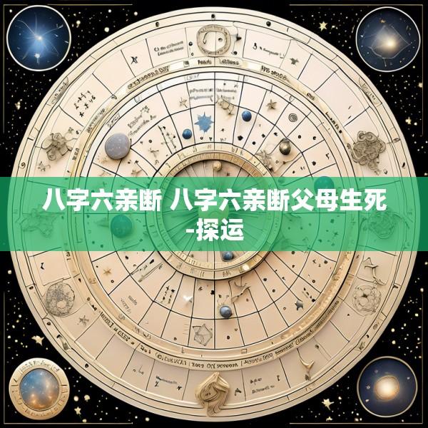 八字六亲断 八字六亲断父母生死-探运
