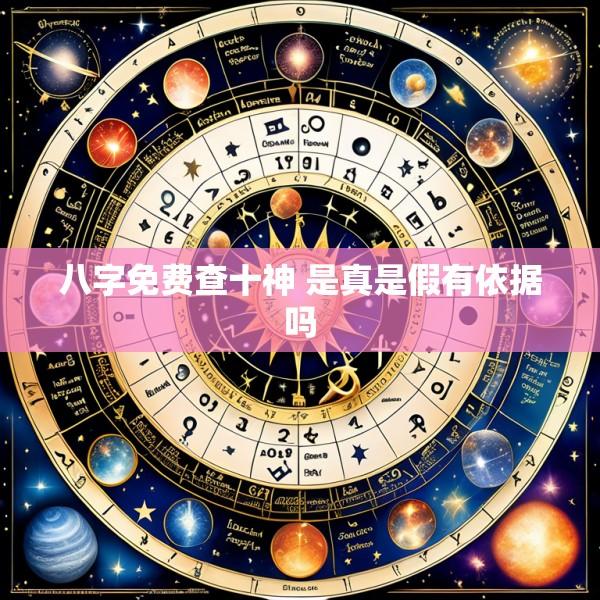 八字免费查十神 是真是假有依据吗