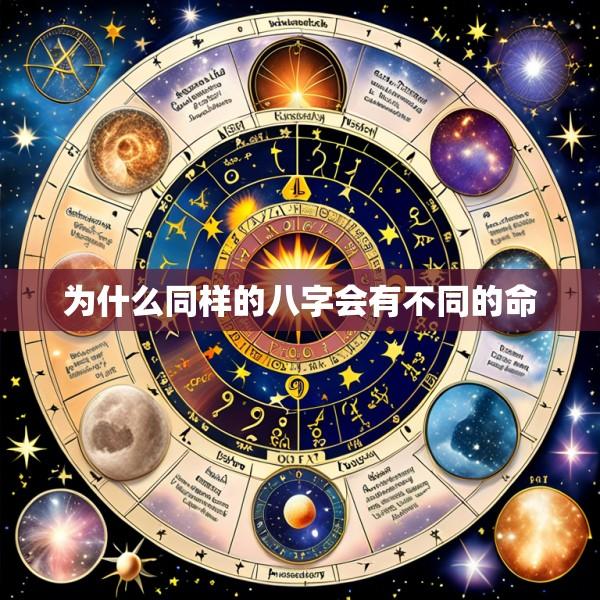 为什么同样的八字会有不同的命