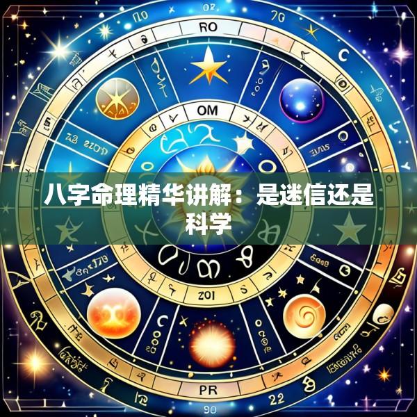 八字命理精华讲解：是迷信还是科学