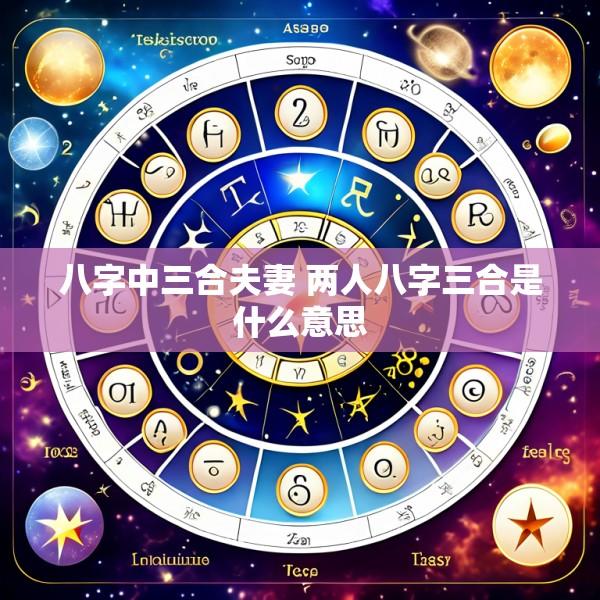 八字中三合夫妻 两人八字三合是什么意思