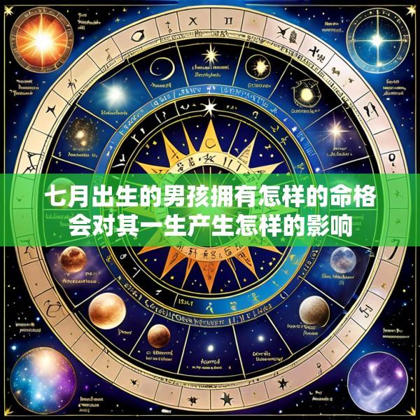 七月出生的男孩拥有怎样的命格会对其一生产生怎样的影响