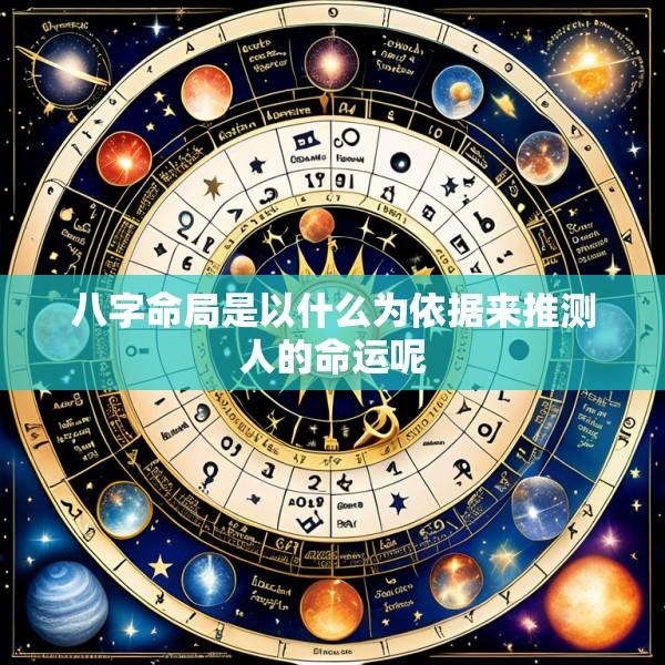 八字命局是以什么为依据来推测人的命运呢