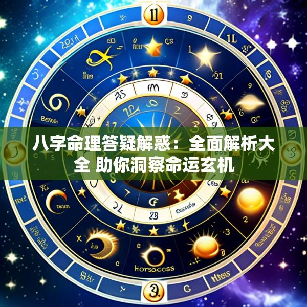八字命理答疑解惑：全面解析大全 助你洞察命运玄机