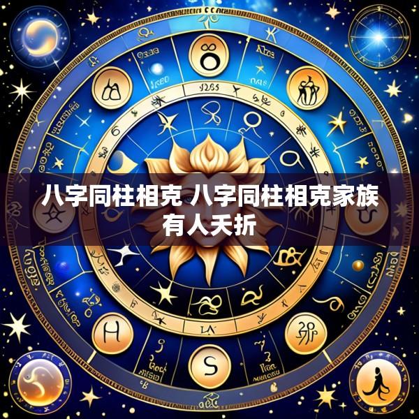 八字同柱相克 八字同柱相克家族有人夭折