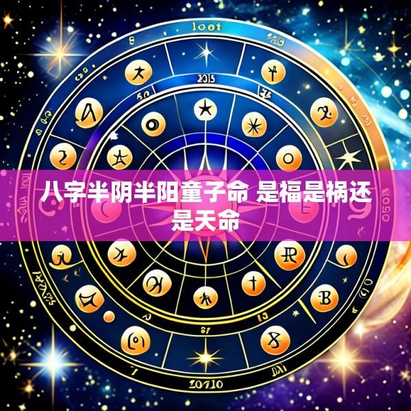 八字半阴半阳童子命 是福是祸还是天命