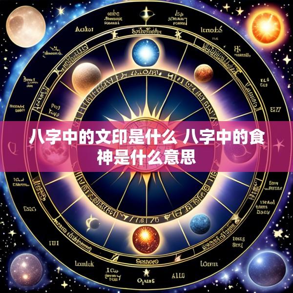 八字中的文印是什么 八字中的食神是什么意思