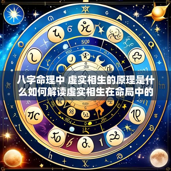 八字命理中 虚实相生的原理是什么如何解读虚实相生在命局中的作用
