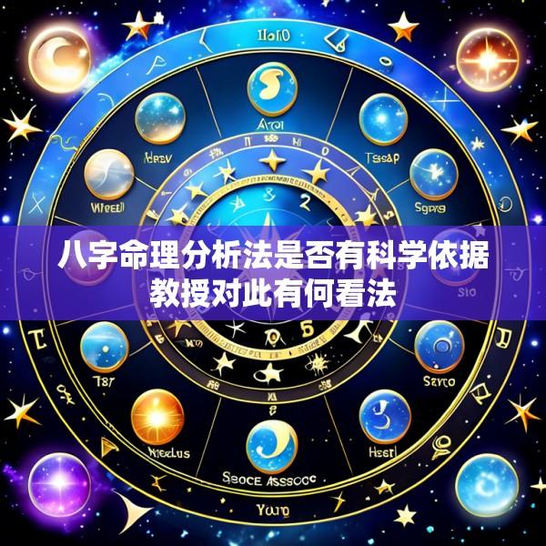 八字命理分析法是否有科学依据教授对此有何看法