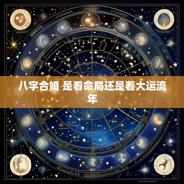 八字合婚 是看命局还是看大运流年