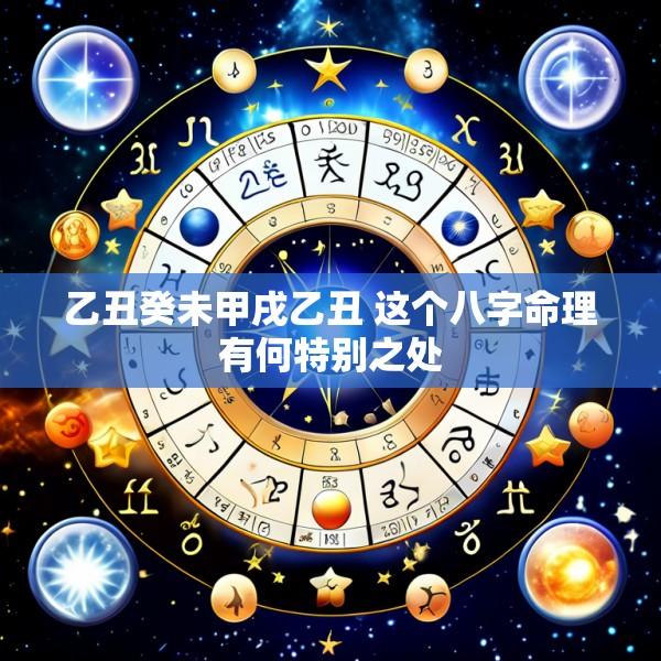 乙丑癸未甲戌乙丑 这个八字命理有何特别之处