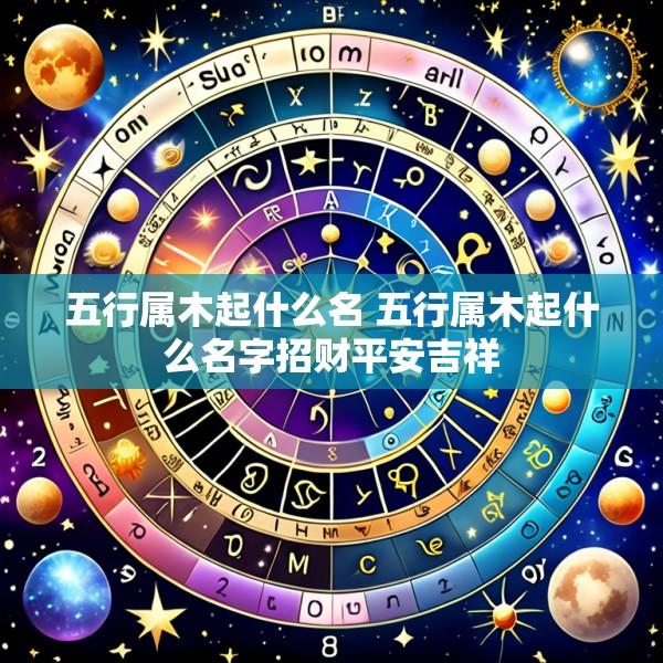 五行属木起什么名 五行属木起什么名字招财平安吉祥
