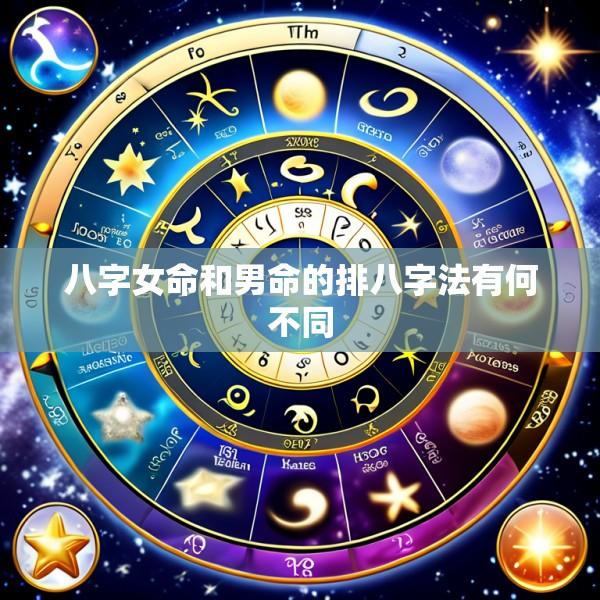 八字女命和男命的排八字法有何不同