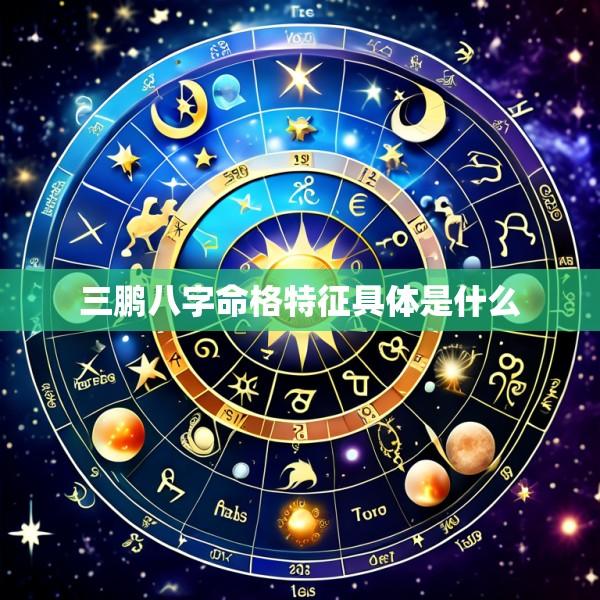 三鹏八字命格特征具体是什么